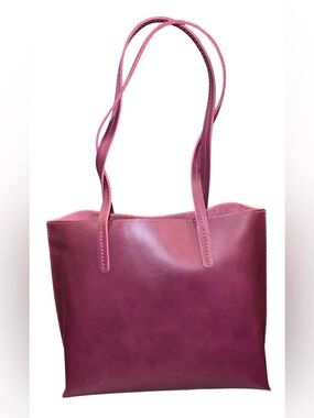 Portland Leather August Tote Bag in Lollipop